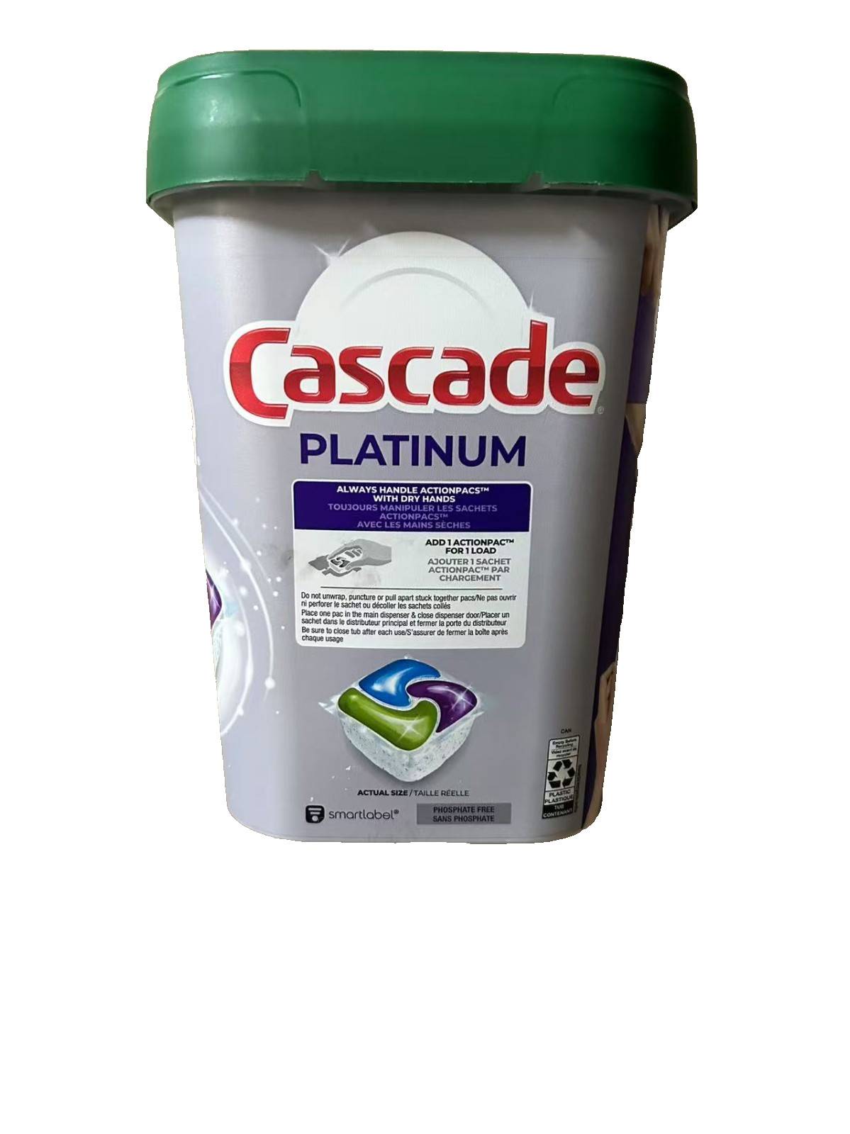 Cascade Platinum Dishwasher Detergent Pods Fresh Scent 93 Actionpacks