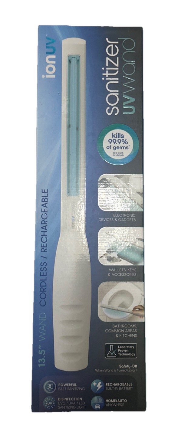 IonUV Sanitation Wand Rechargeable Fast Sanitizing UVwand 13.5” New In Box