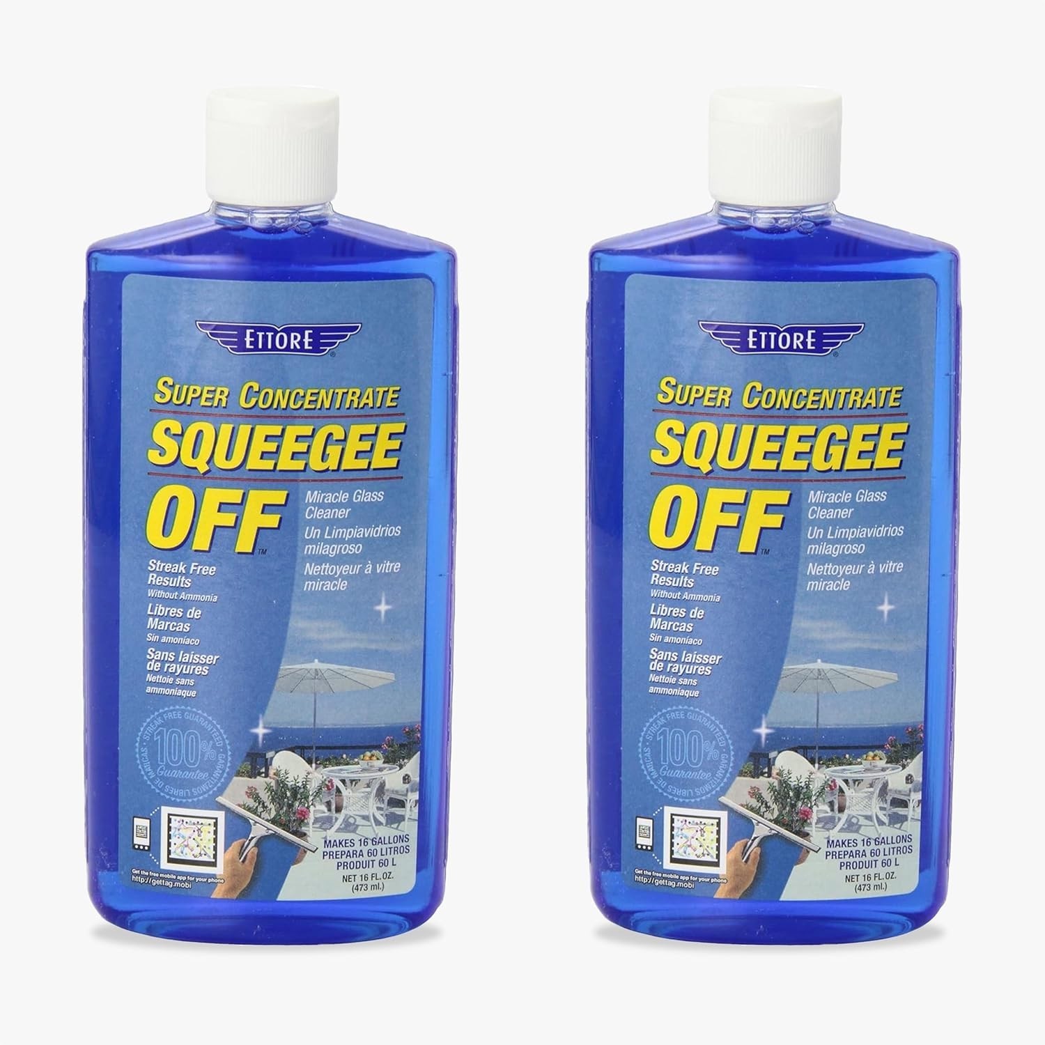 Concentrated Squeegee-Off Soap for Clean Windows, 16oz (2)