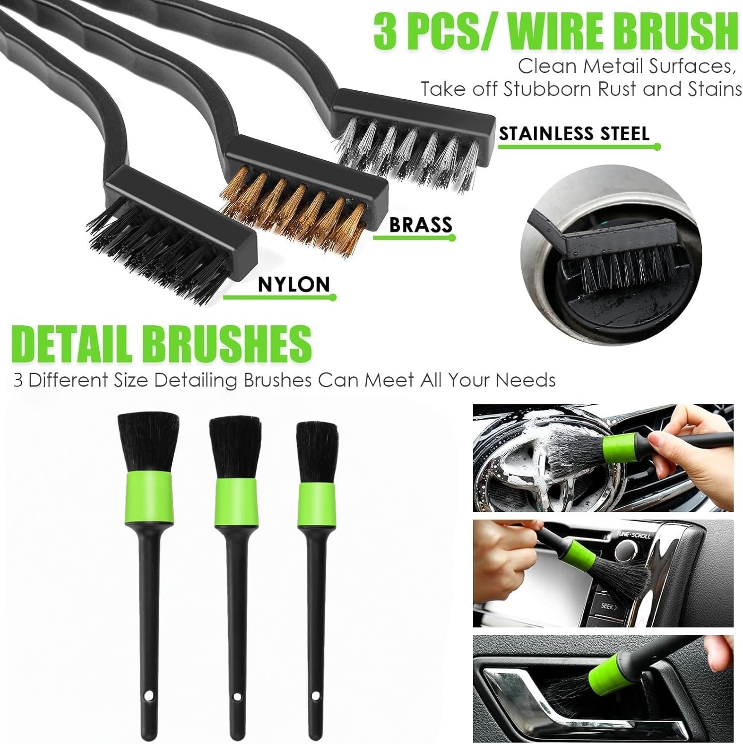 30Piece Car Cleaning Kit with Vacuum, Brushes, Windshield Cleaner, Gel
