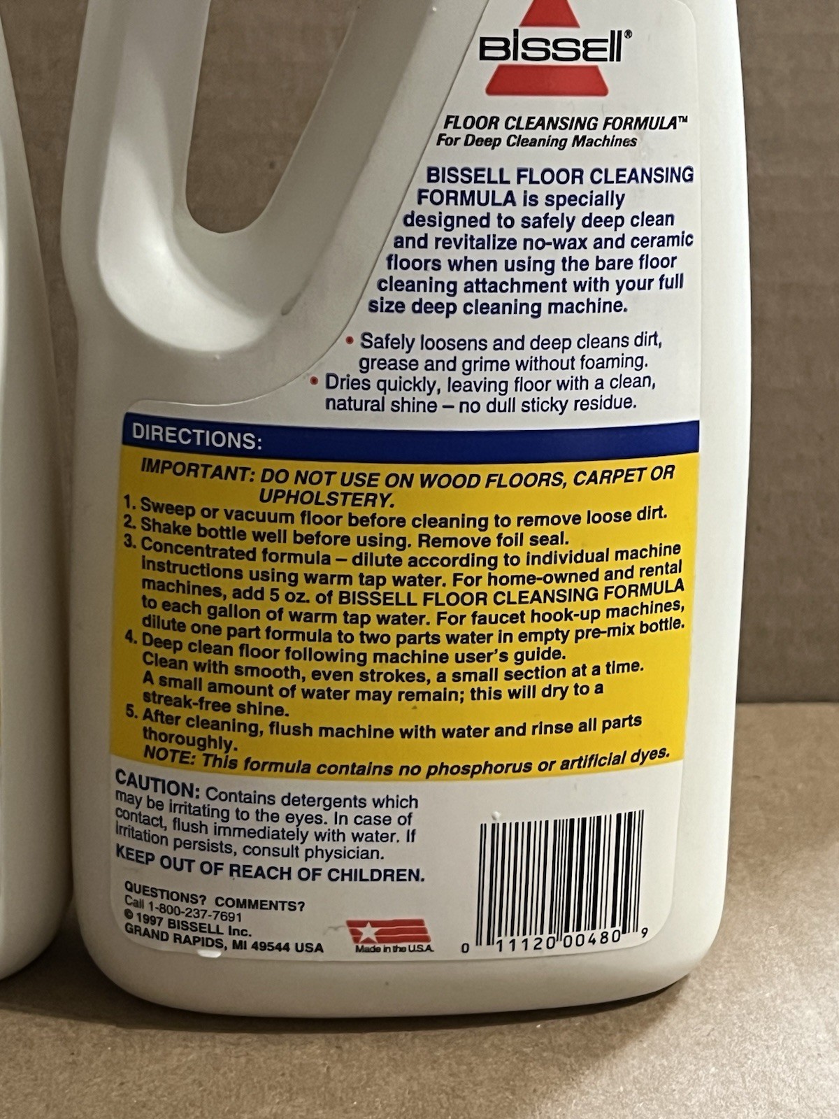 Bissell Deep Cleaning Machine Formula Ceramic Floor Cleaner 32oz (Lot of 2) NOS