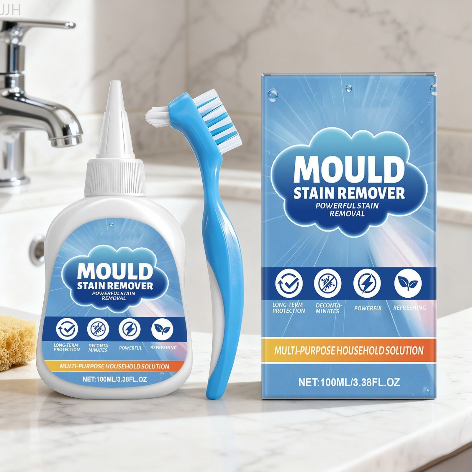 &Mold Stain Cleaning Gel 3.88oz Bathroom Washing Machine Deep Cleaning Descaler