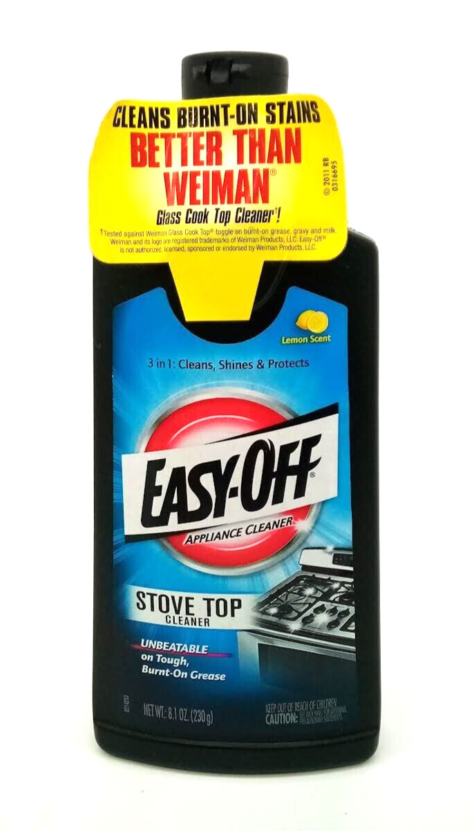 Easy Off Appliance Stovetop Cleaner Lemon Cleans, Shines, Protects 8.1oz NEW