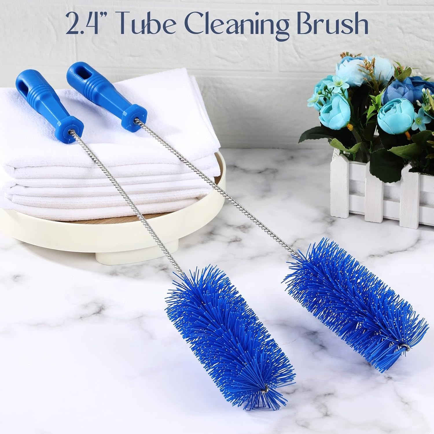 Flexible Drain Brush Set – Blue, 19.7 Inch