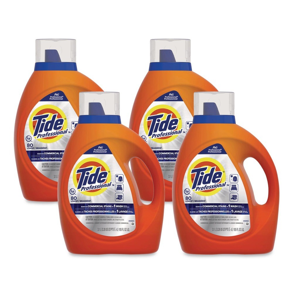 Tide Professional 80782106 Commercial HE Liquid Laundry Detergent (4/Carton) New