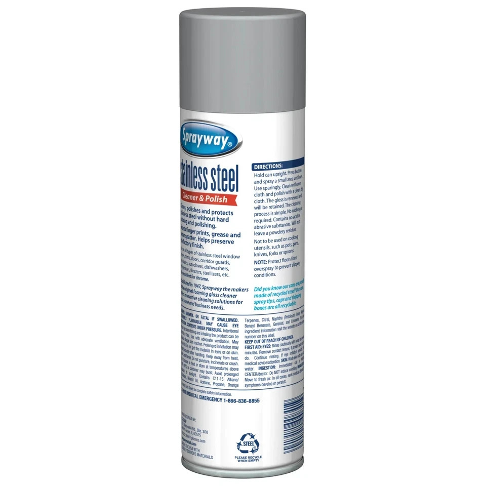 2-Pack Sprayway Stainless Steel Cleaner and Polish 15 ounce