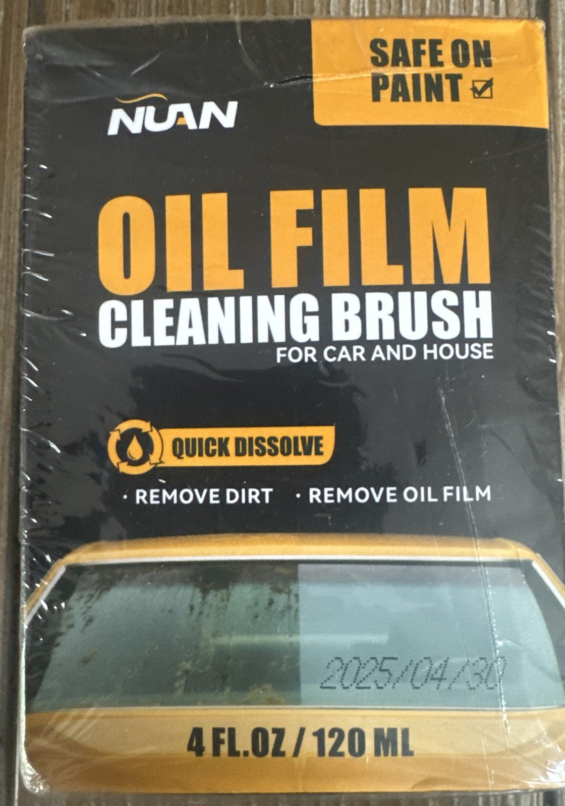 New NIB NUAN Automotive Oil Film Cleaning Brush – 4 oz. each For Car And House
