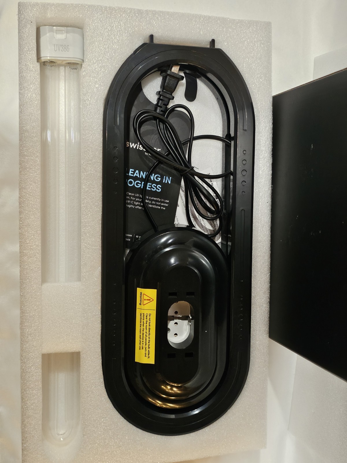 Swissker Swissklip HaloClean UV Home Disinfection Device TESTED MISSING REMOTE