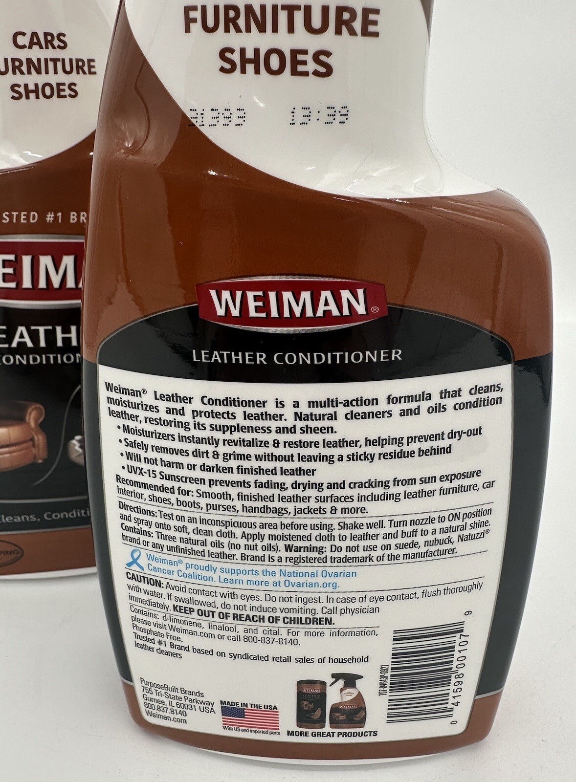 Lot Of 2 – Weiman Leather Conditioner, Cars, Boats, Trucks, Furniture, Shoes