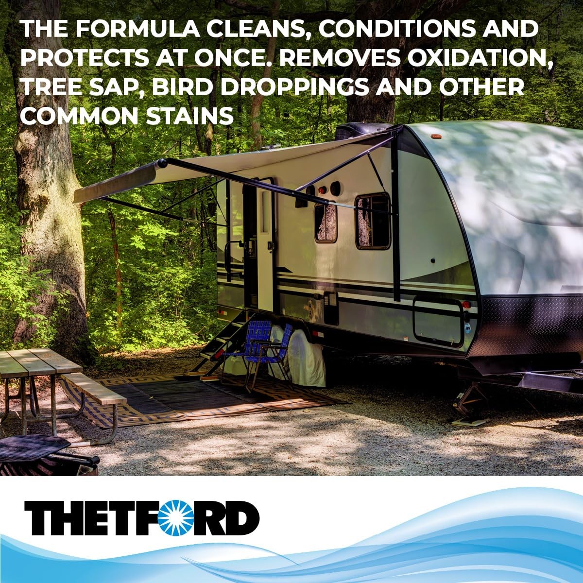 RV Rubber Roof Cleaner – Non-Toxic, Non-Abrasive RV roof detergent 64 oz – Thetf
