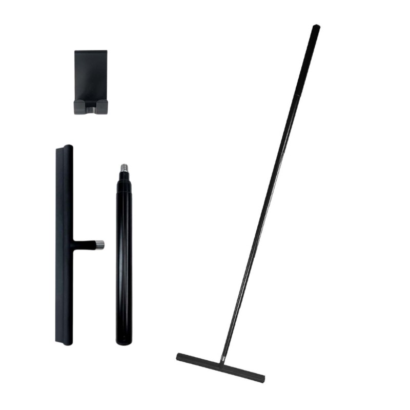 Multiple Surfaces Silicones Squeegee Telescoping Handle For Window Bath Floor