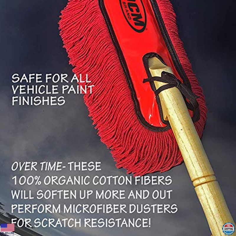 Classic Car Duster with Wood Handle & Storage Case – Detailer’s Choice Tool