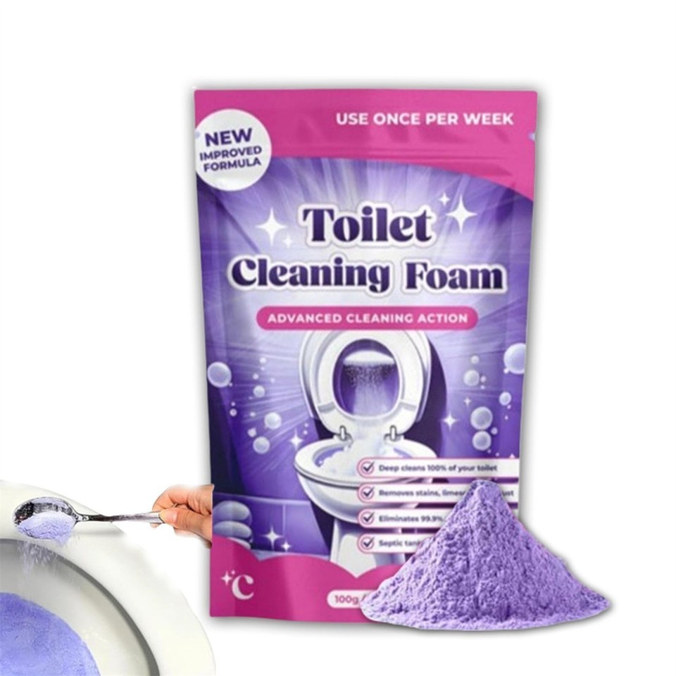 1~3Bags Fizzclean Toilet Foam Cleaner, Insta-Action Fizzclean Foam Cleaner 100g
