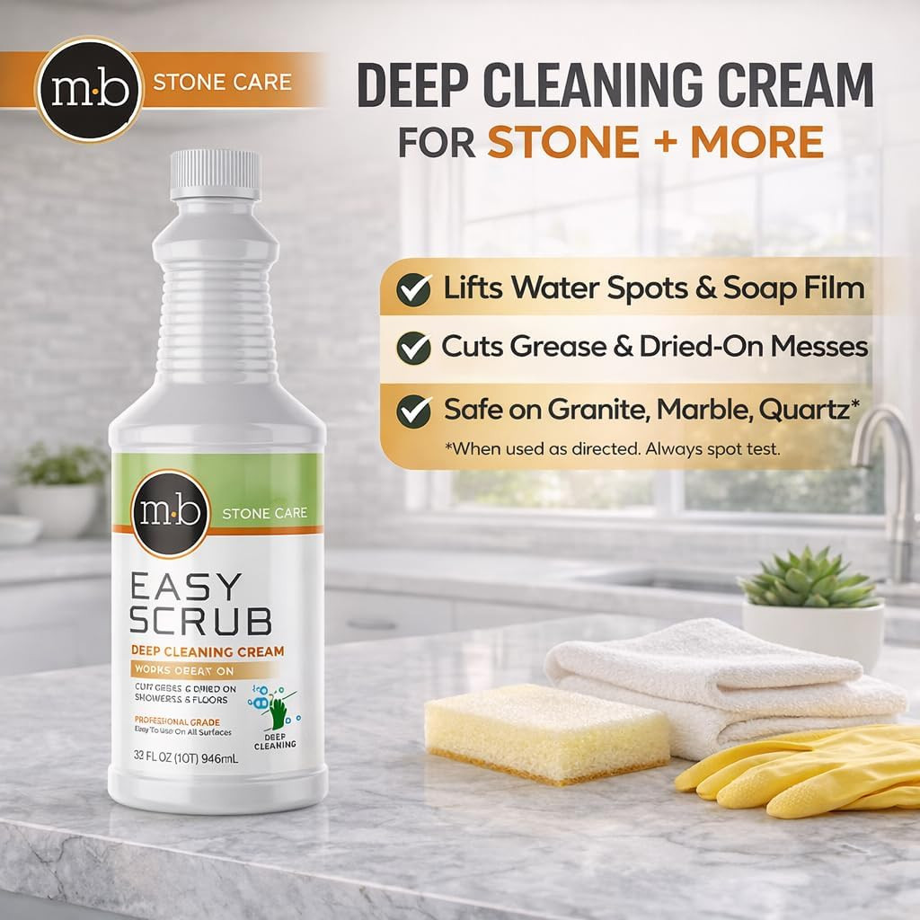 MB Stone Granite, Quartz Marble, Stone Countertop Cleaner for Countertops Shower