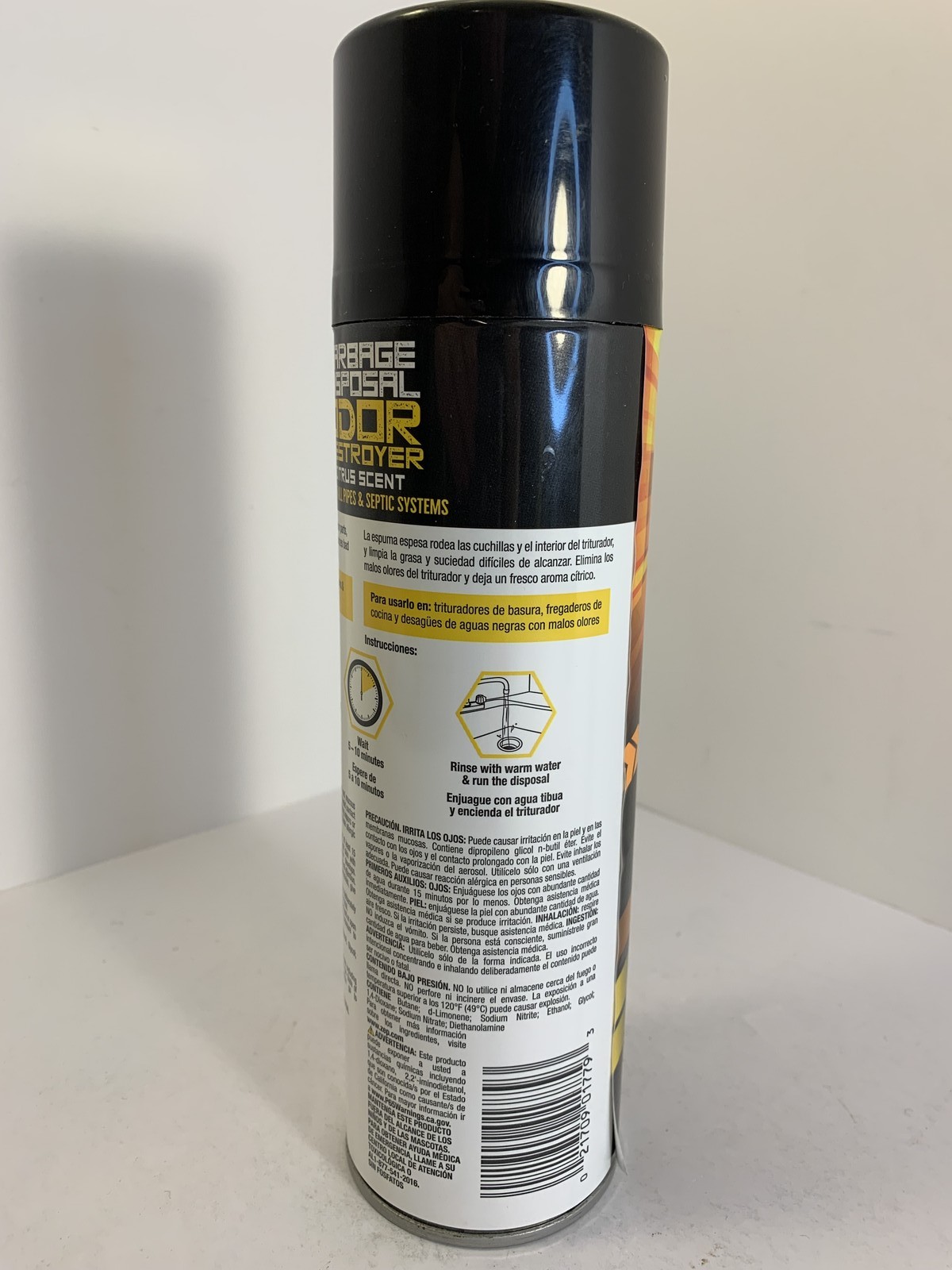 Zep Garbage Disposal Odor Destroyer Citrus Scent 19 oz Foaming Cleaner
