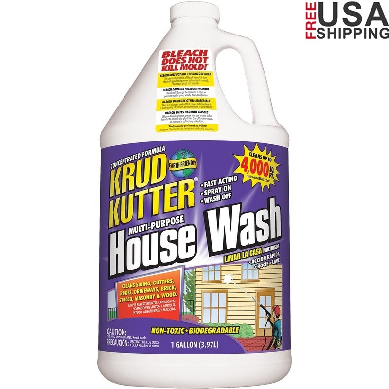 Krud Kutter Multi-Purpose House Wash Cleaner Siding Roofs Gutters Driveways New