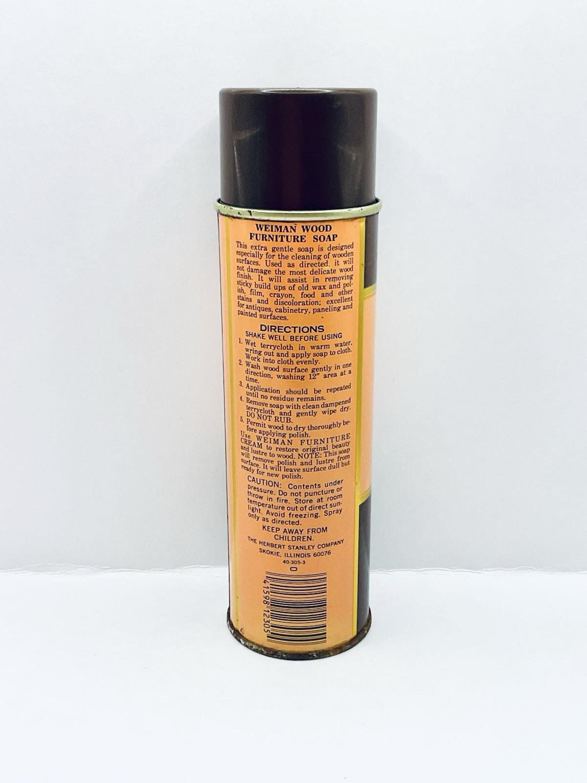 WEIMAN WOOD FURNITURE SOAP W/ FLAX SEED OIL 12 OZ STANLEY COLLECTION