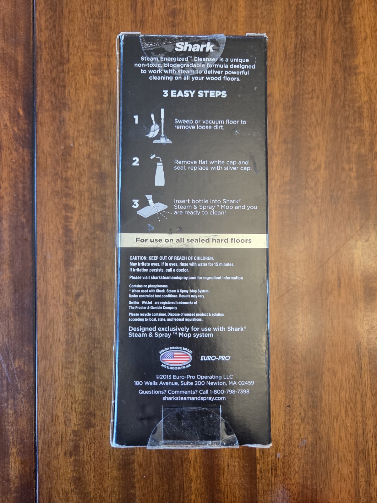 Shark Steam Energized Wood Floor Cleanser 20 Oz Non-Toxic Biodegradable Safe NEW
