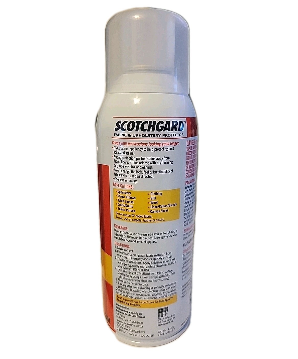 3M Scotchgard FABRIC WATER SHIELD Waterproof Clothes Upholstery 10 oz 2007