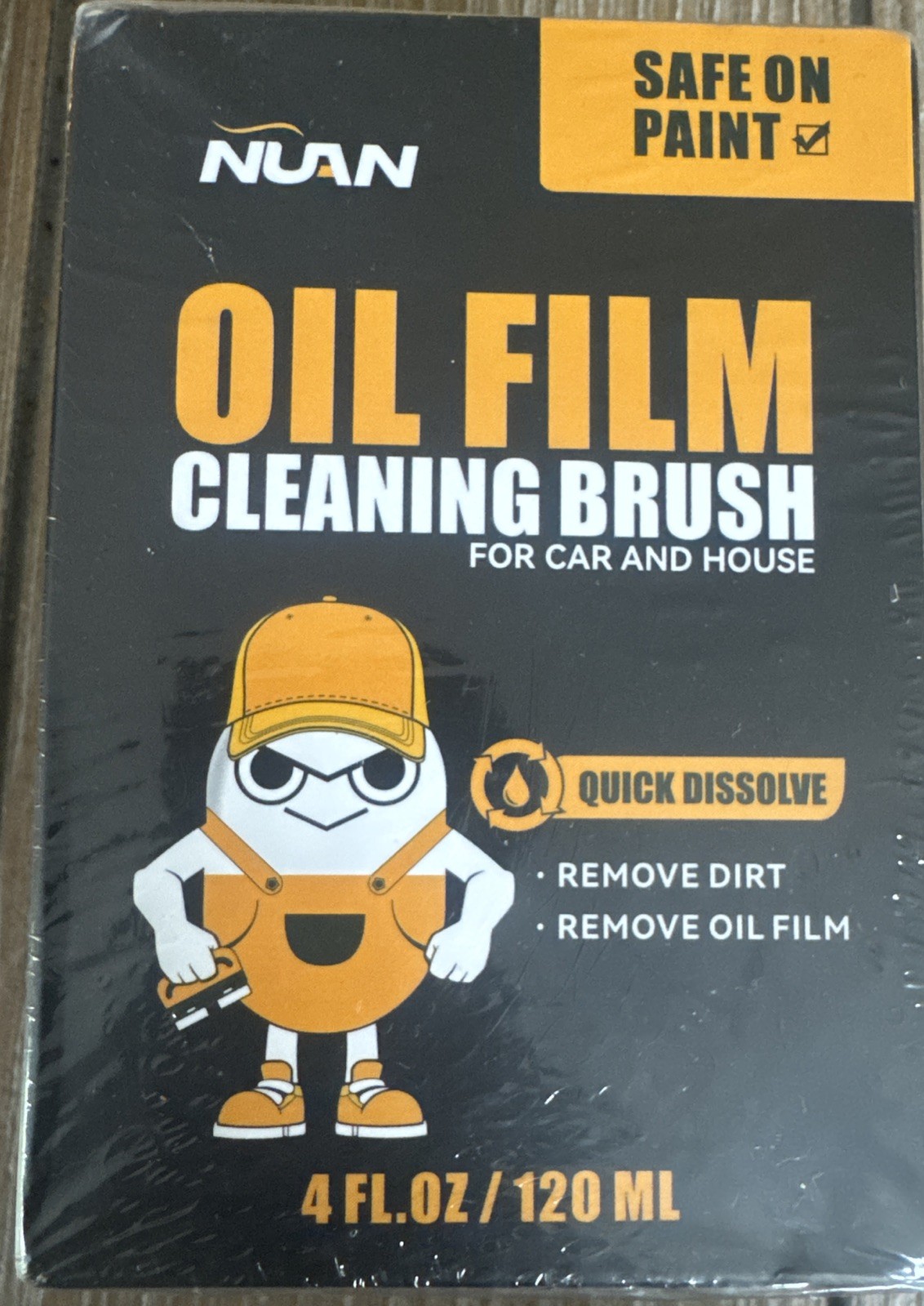 New NIB NUAN Automotive Oil Film Cleaning Brush – 4 oz. each For Car And House