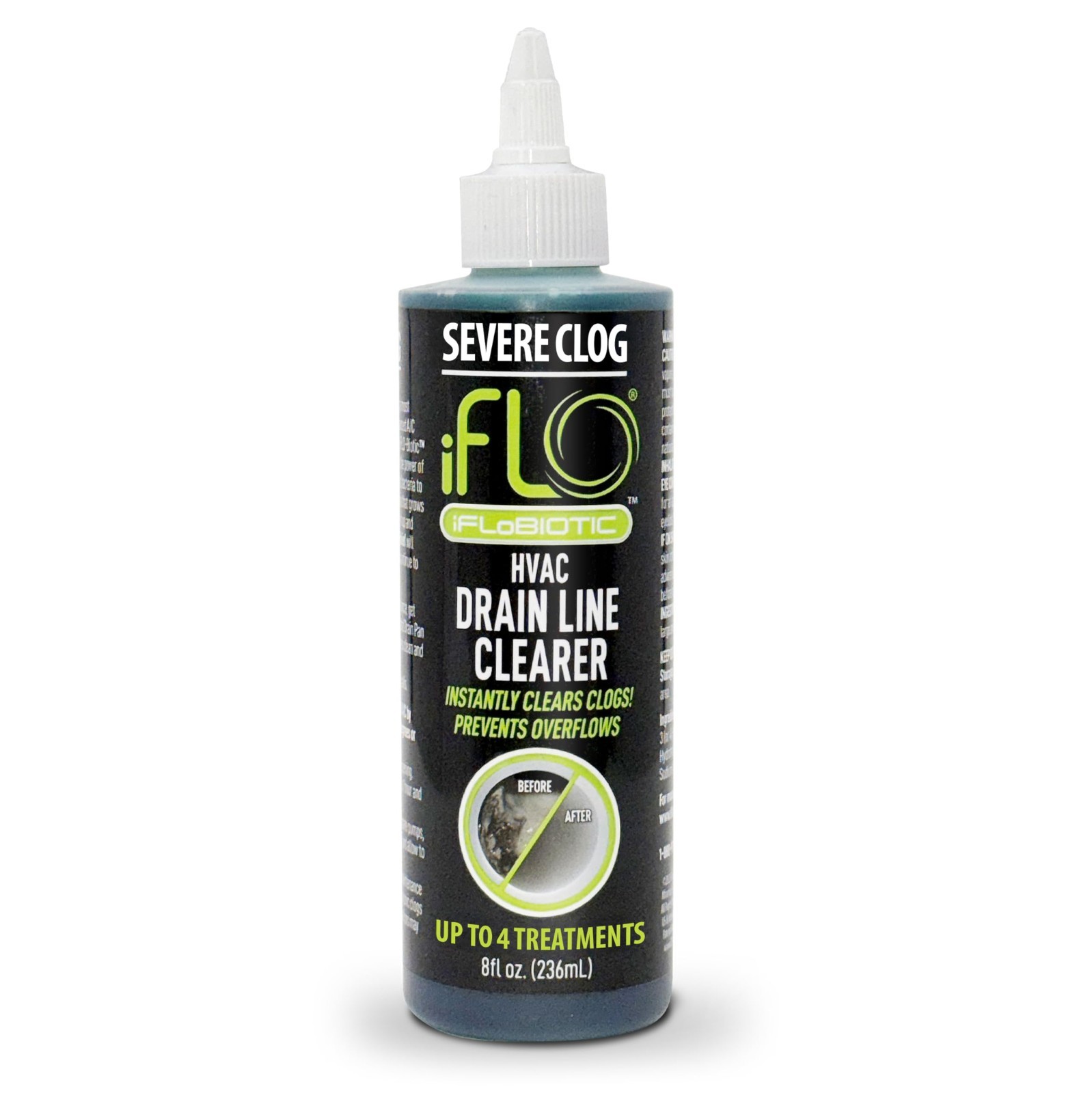 Severe Clog Relief A/C Drain Cleaner 5X Concentrate – 8oz for HVAC Maintenance