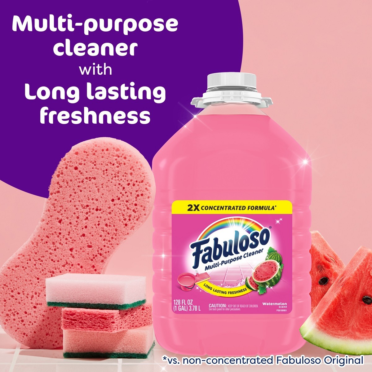Watermelon Multi-Purpose Cleaner 2X Concentrated Formula Floor Cleaner – 56oz