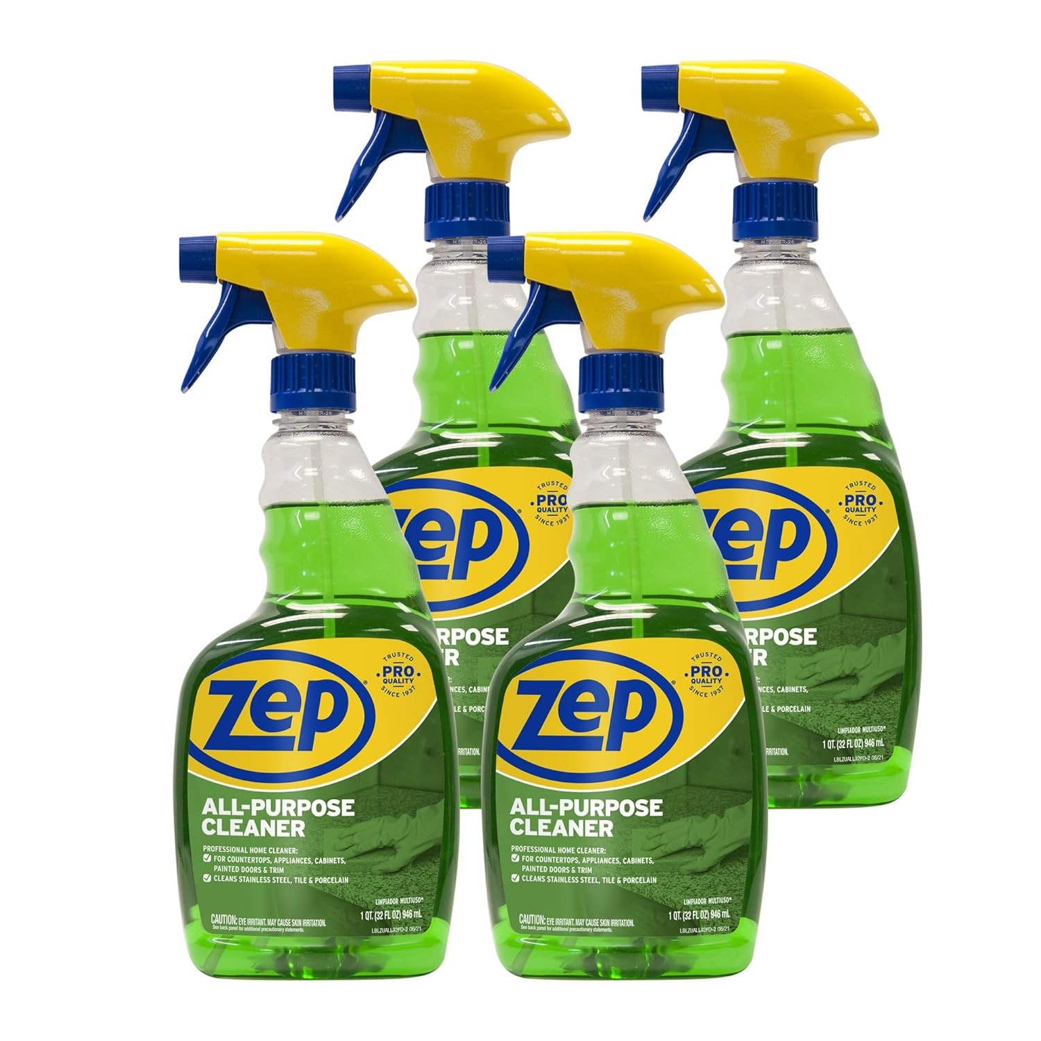 All-Purpose Cleaner 32 oz Pack of 4 ZUALL324- designed to tackle tough grease