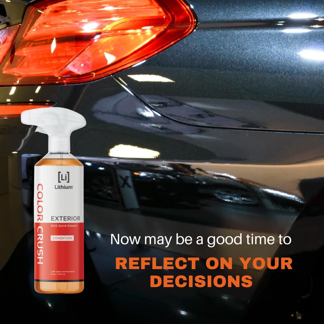Lithium Color Crush Car Detailing Spray – Instant, Long Lasting Deep Glossy S…