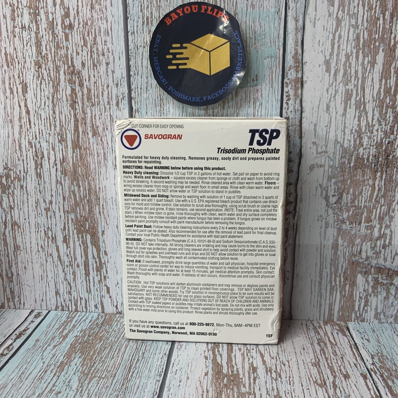 Savogran TSP (Trisodium Phosphate) Heavy Duty Cleaner, 1lb preps for paint