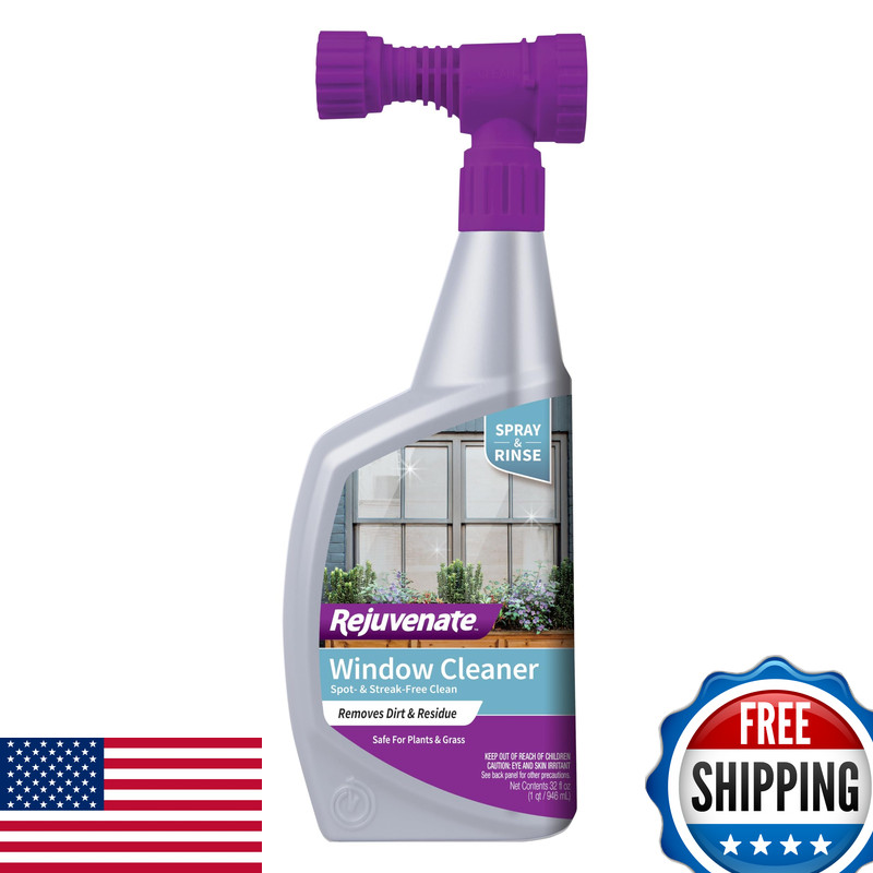 Rejuvenate High Performance Outdoor Window Spray And Rinse Cleaner Hose End