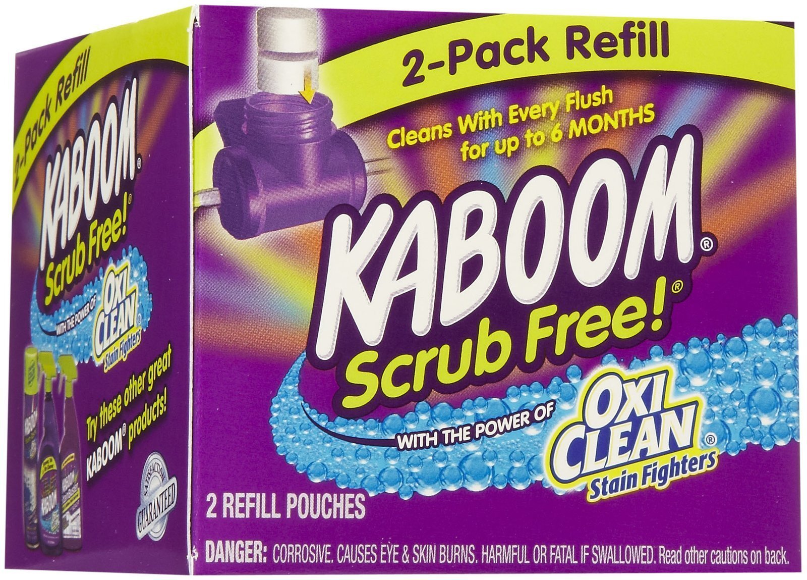 Kaboom Scrub Free Toilet Cleaning Refill Tablets 2 Count Continuous Clean