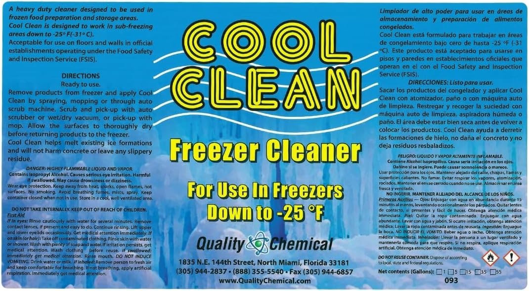 Cool Clean Heavy-Duty Freezer Cleaner-1 gallon 128 oz.