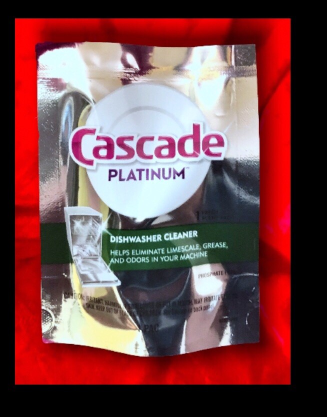LOT of 2 Packs : Cascade Platinum Dishwasher Cleaner Fresh Scent, 1 Pod Per Pack