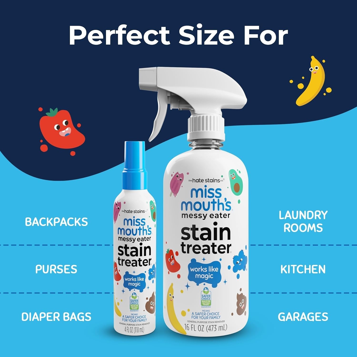 Messy Eater Stain Treater Spray – 16oz Stain Remover – Newborn & Baby Essenti…