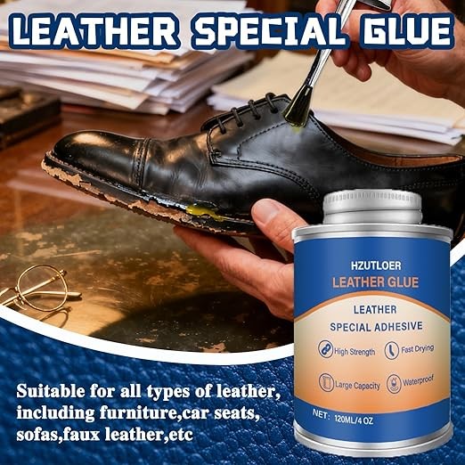 Adhesive,120ML Repair Glue Cement,Super Glue with Brush for Purses,Sofas,Furnitu