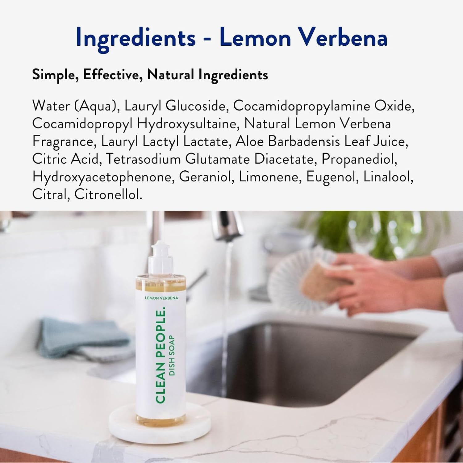 Liquid Dish Soap – Clean, Simple Ingredients – Extra Scrubbing Power (Lemon V…