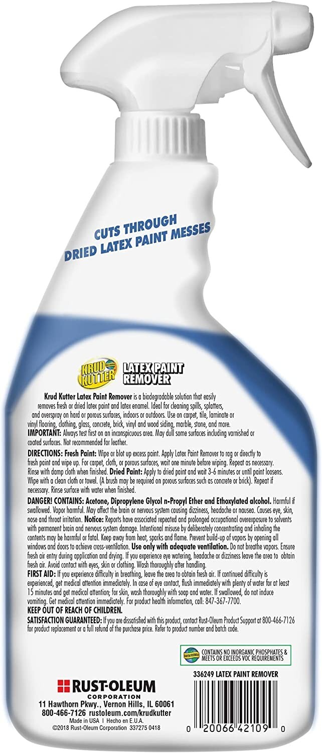 KRUD KUTTER Latex Paint Remover 24 Fl Oz Bottle