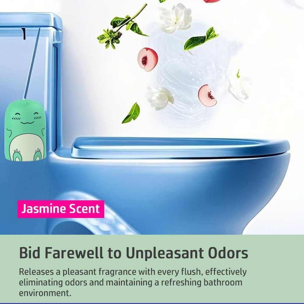 Cute Dinosaur-Shaped Toilet Bowl Cleaner Bottle, Bathroom Toilet Tank Cleaner…