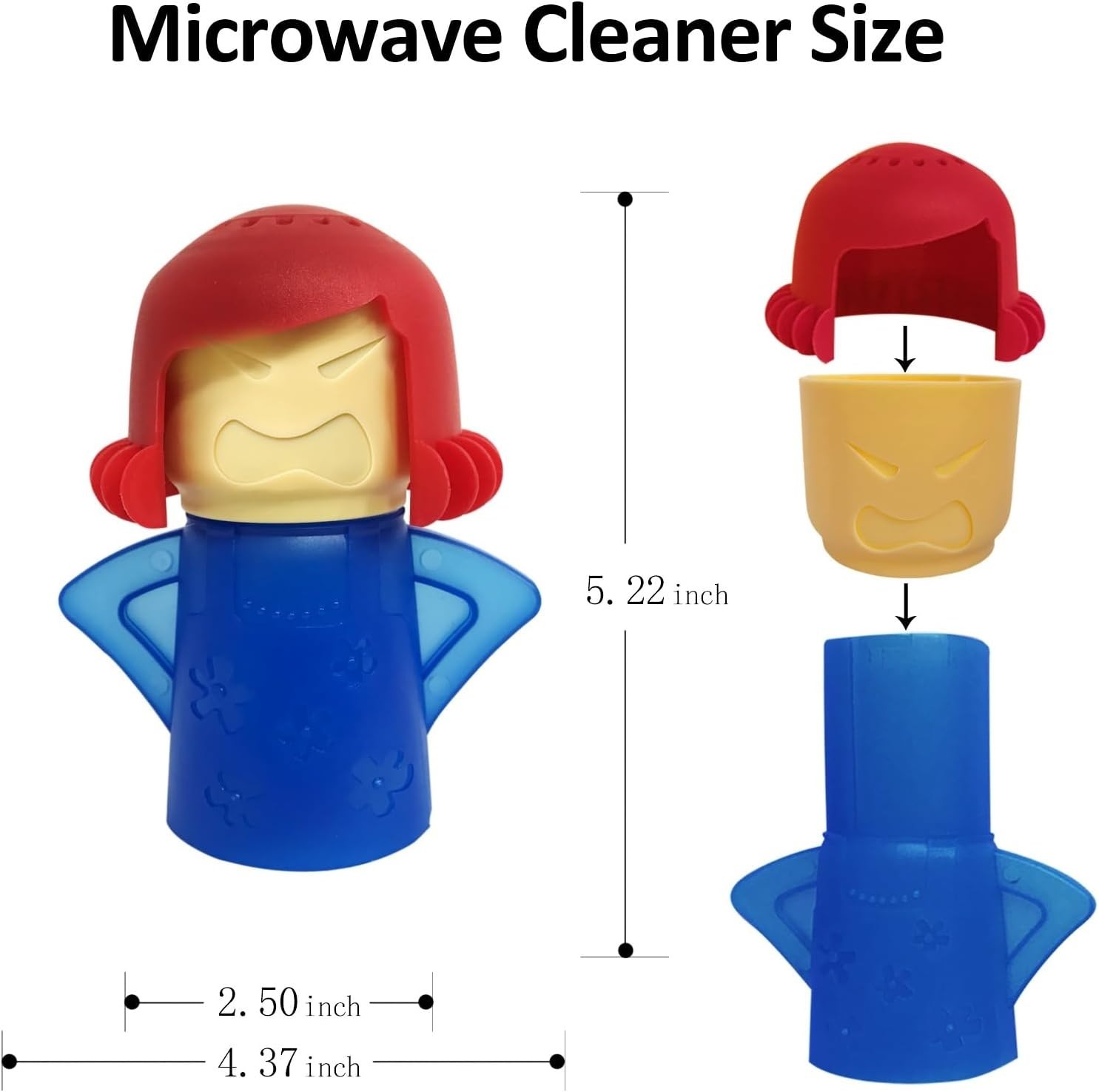 Safe and Fun Angry Mama Microwave Cleaner – Portable High-Heat Steam Tool