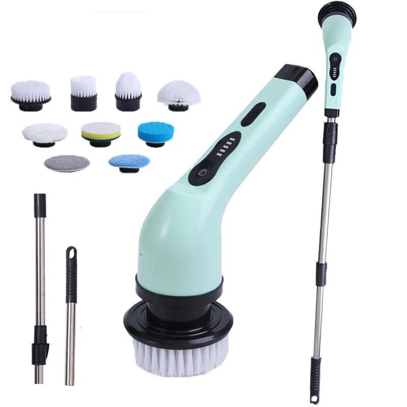 Wireless Home Cleaning Electric Rotating Cleaner Bathroom Window Kitchen Brushes