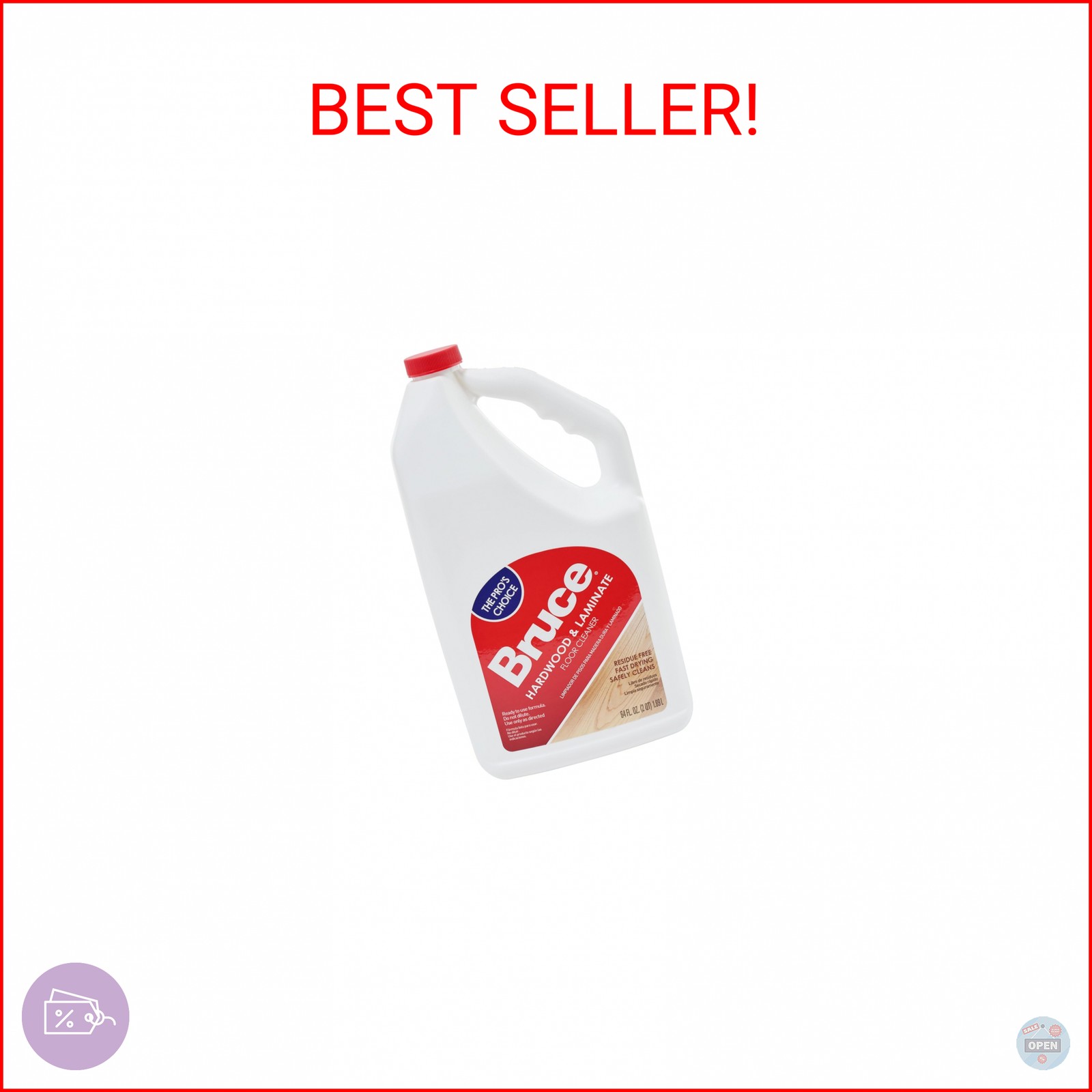 Bruce Hardwood and Laminate Floor Cleaner for All No-Wax Urethane Finished Floor