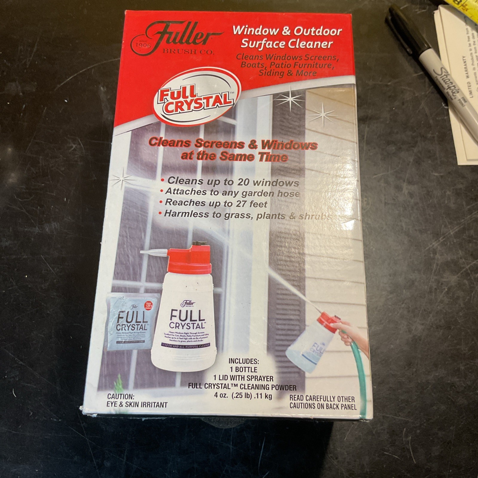 Fuller Brush Company Full Crystal Window /Screens. No Cleaning Powder