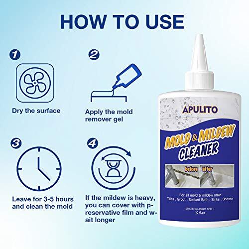 APULITO Home Mold Stain Cleaning Gel Mildew Cleaner Gel for Bathroom Kitchen
