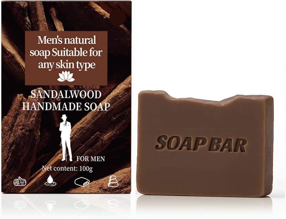 Natural Soap for Men, Soap Bar with ential Oils, Cold Pred Bar Soap