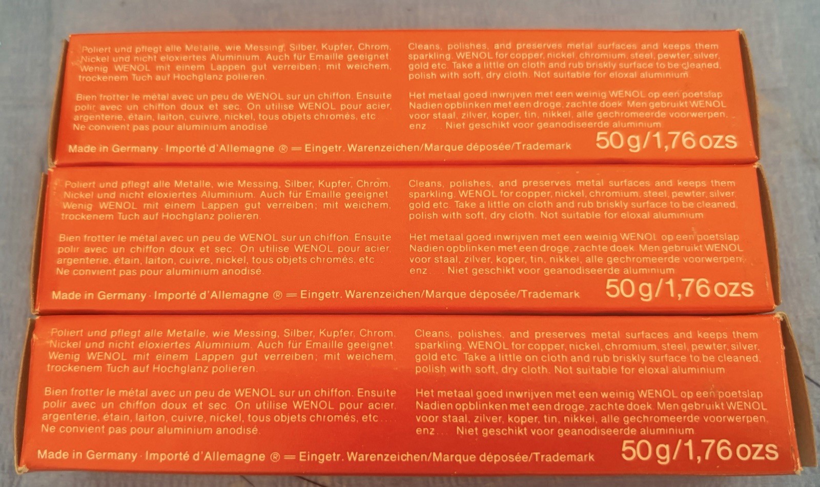 Original Red Wenol Plus K 3 Packs 50g Each.