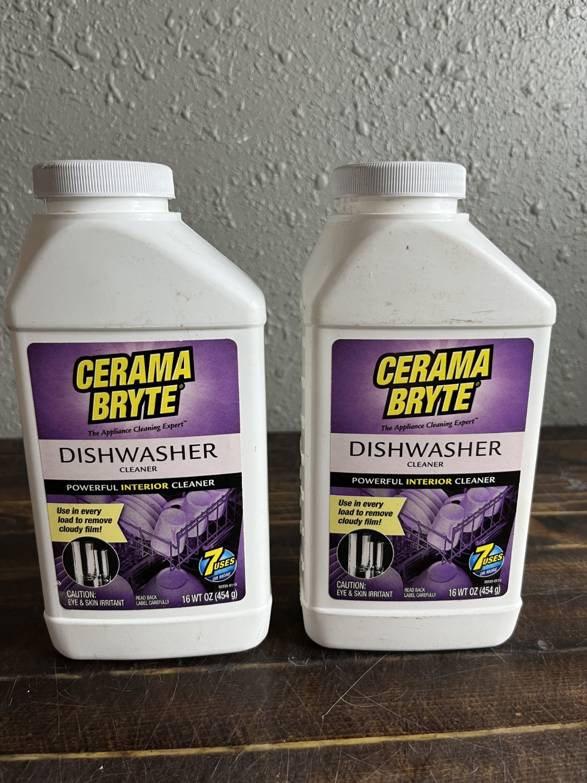 2 Pack Cerama Bryte Dishwasher Cleaner 16 oz Powder Interior Lime Stain Remover