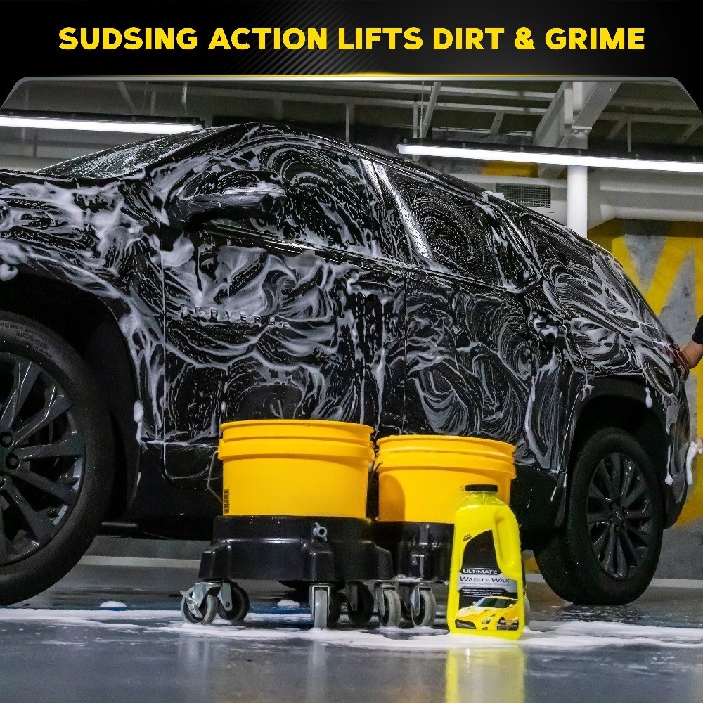 (2 pack)Ultimate Car Wash and Wax, Hybrid Glossy Shine and Protection, 48 fl oz.