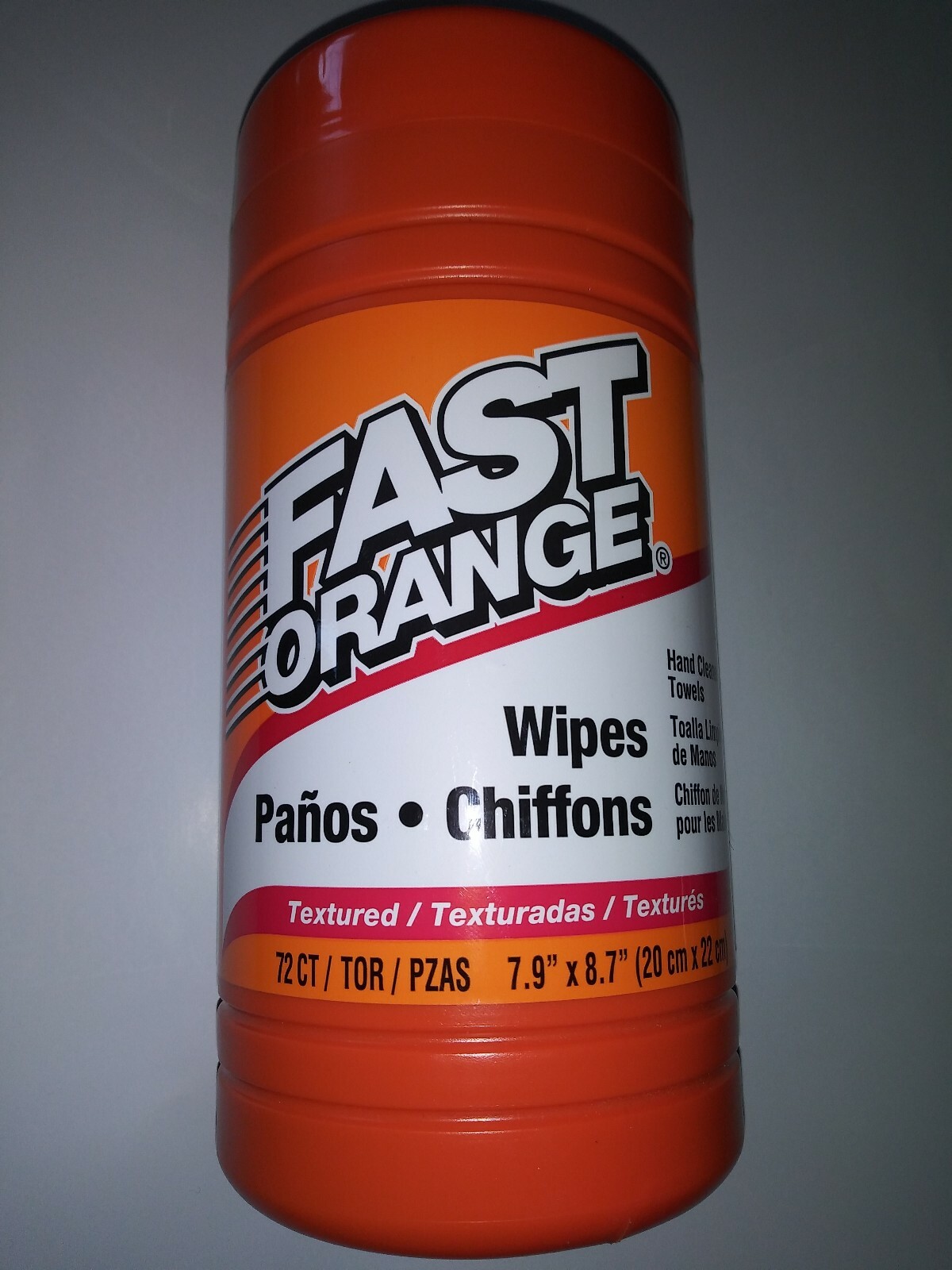 Fast Orange Hand Cleaner Wipes/Towels Textured 72ct