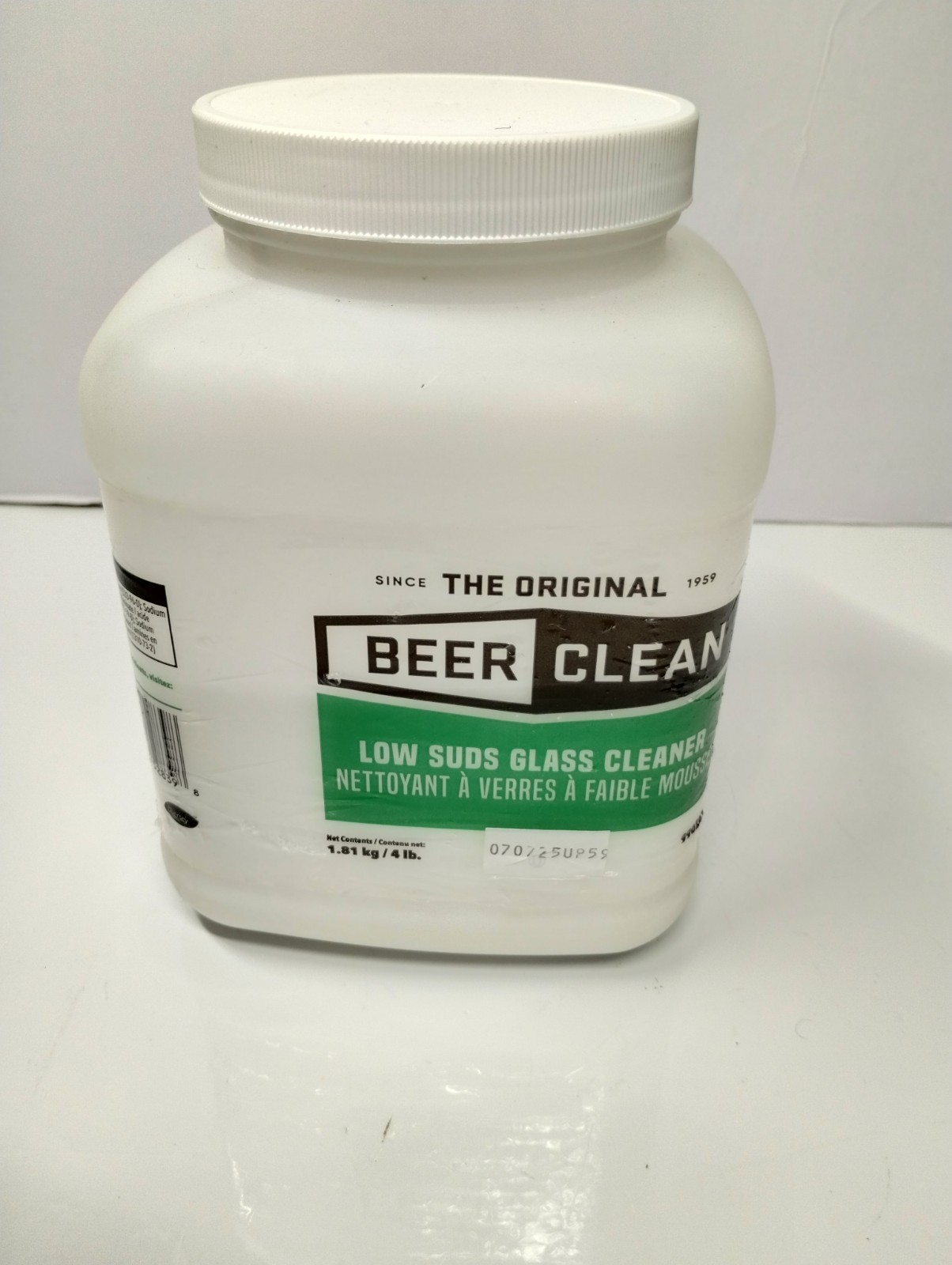 Beer Clean Powdered Detergent for Professional Glass Cleaning 3.5 Lb