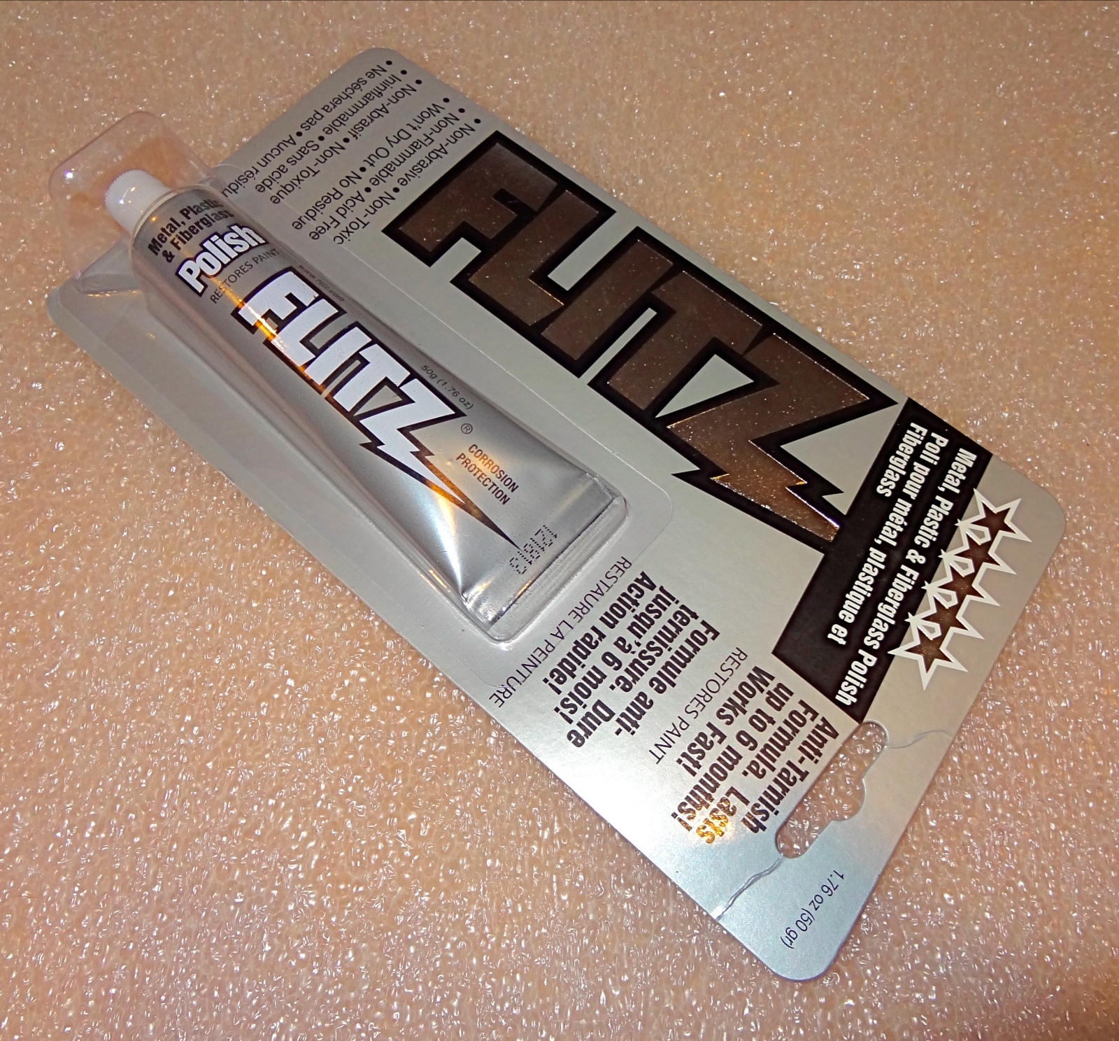 FLITZ Professional Polish / 50 Gram Tube – For Metal, Plastic & Fiberglass